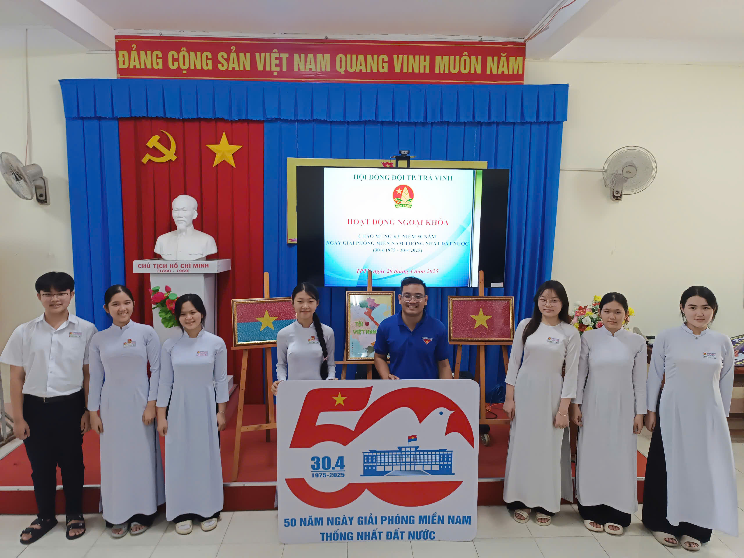 HỘI ĐỒNG ĐỘI THÀNH PHỐ TRÀ VINH TỔ CHỨC HOẠT ĐỘNG CHÀO MỪNG KỶ NIỆM 50 NĂM GIẢI PHÓNG MIỀN NAM THÔNG NHẤT ĐẤT NƯỚC (30/4/1975 – 30/4/2025)